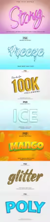 Psd text effect set vol 335