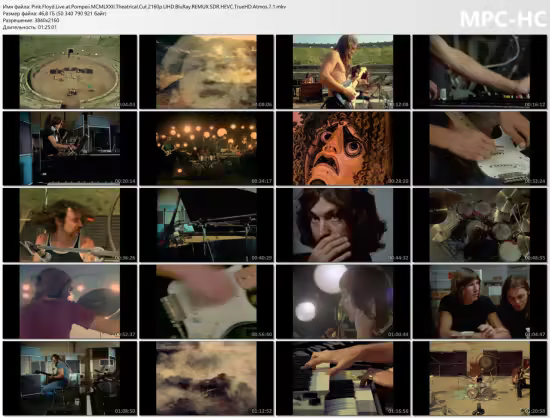 Pink Floyd at Pompeii - MCMLXXII (Theatrical Cut)[4K Ultra HD Edition Blu-ray] (2026) BDRemux 2160p