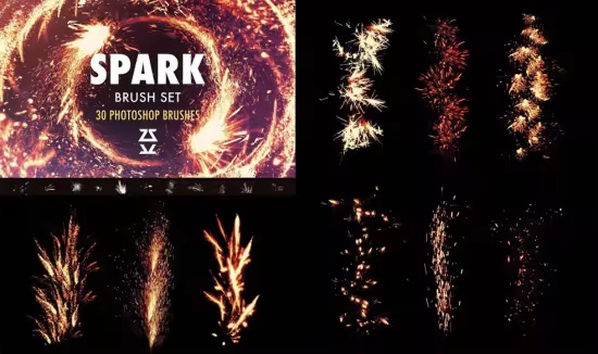 Spark Brushes Pack for Photoshop