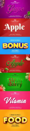 Psd text effect set vol 373