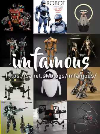 BlenderKit Robots Pack – 3D Model