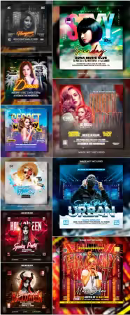 Flyer template in psd vol 12