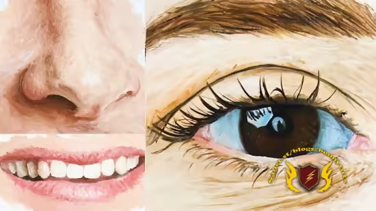 Oil Portrait Painting : Paint Eyes, Nose and Mouth