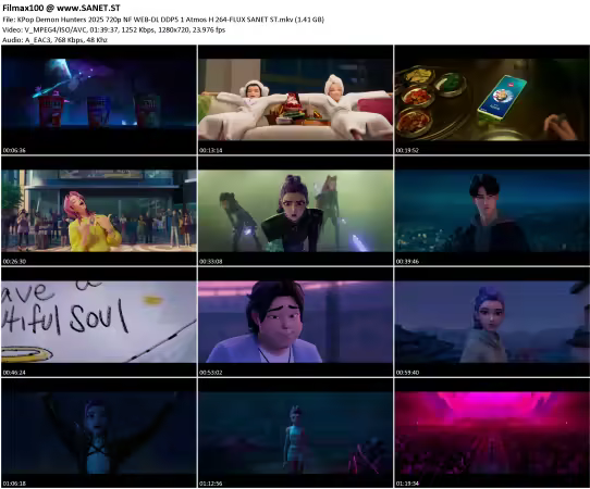 KPop Demon Hunters 2025 720p NF WEB-DL DDP5.1 Atmos H264-FLUX