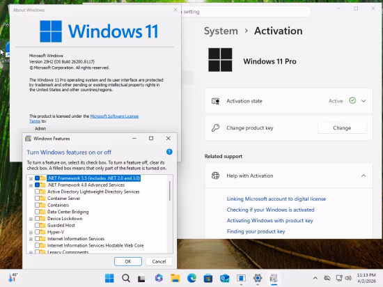 Windows 11 Pro 25H2 Build 26200.8117 (No TPM Required) Preactivated Multilingual