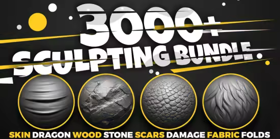 SuperhiveMarket - 3000+ Blender Sculpting Brushes. Asset Browser.