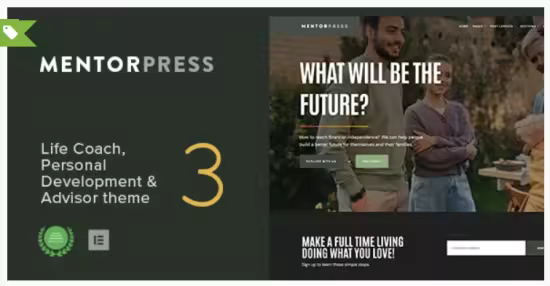 Themeforest - MentorPress v3.1 - Life Coach &amp; Advisor WordPress theme 20486448