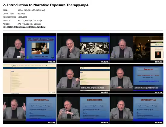 CBT – Narrative Exposure Therapy