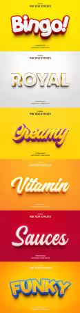 Psd text effect set vol 276