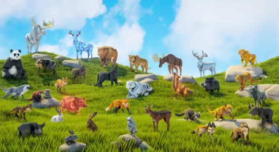 FAB - Poly Art: Animal Forest Set (5.2 – 5.7)