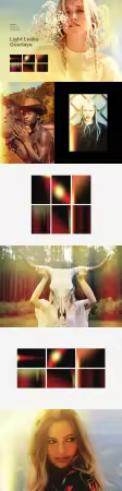 Light Leaks Overlays PSD Templates