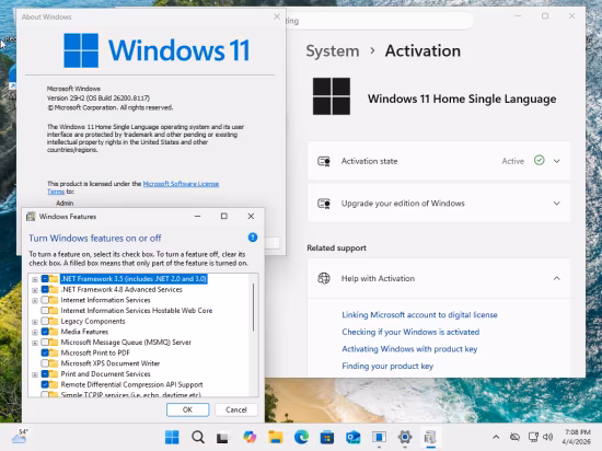 Windows 11 Aio 16in1 25H2 Build 26200.8117 (No TPM Required) Multilingual Preactivated