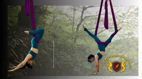 Aerial Yoga Flow : Flips, Handstand Balance &amp; Hammock Flow