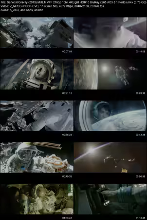 Gravity 2013 MULTi VFF 2160p 10bit 4KLight HDR10 BluRay x265 AC3 5 1 Portos