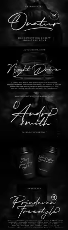 Onatur - Handwritten Signature Script Font