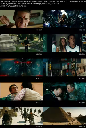 Transformers Revenge of the Fallen 2009 1080p PCOK WEB-DL DDP 5.1 H264-PiRaTeS