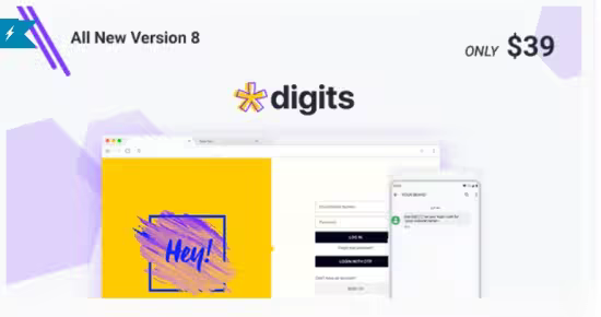 Codecanyon - Digits v9.1.0.4 - WordPress Mobile Number Signup and Login 19801105