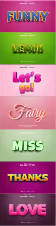 Psd text effect set vol 326