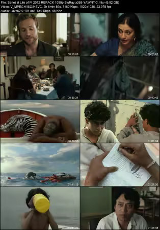 Life of Pi 2012 REPACK 1080p BluRay x265-YAWNTiC