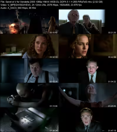 V for Vendetta 2005 1080p HMAX WEB-DL DDPA 5.1 H265-PiRaTeS