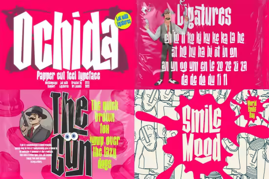 Ochida - Bold Artistic Display Font