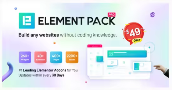 Codecanyon - Element Pack v9.3.0 - Addon for Elementor Page Builder 21177318