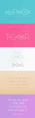 The Lollapalooza Font Trio 3xOTF 4102174