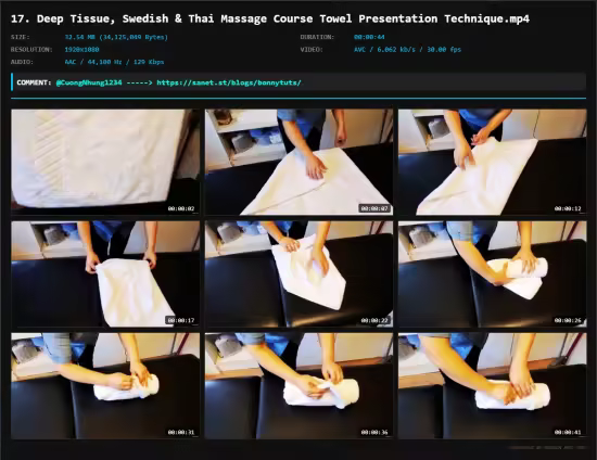 Deep Tissue Swedish Thai Massage Course