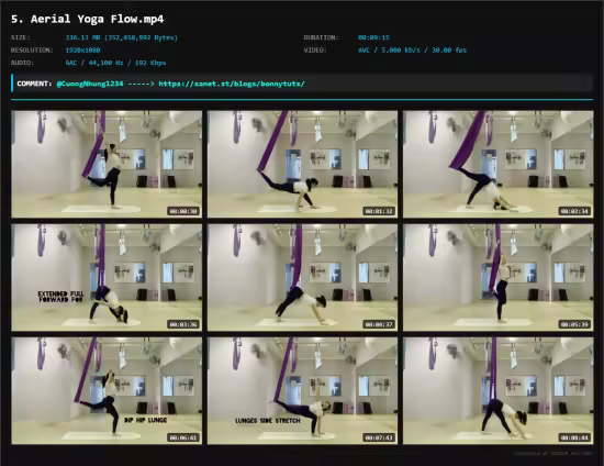 Aerial Yoga Flow : Flips, Handstand Balance &amp; Hammock Flow