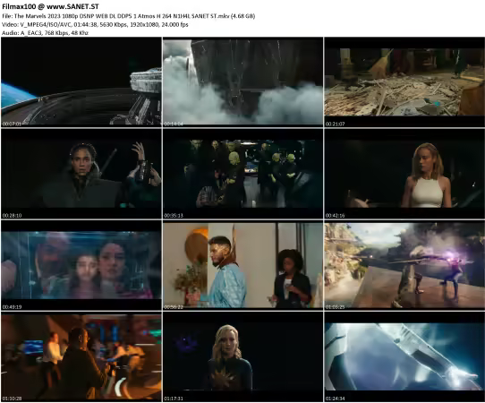 The Marvels 2023 1080p DSNP WEB DL DDP5.1 Atmos H264-N1H4L
