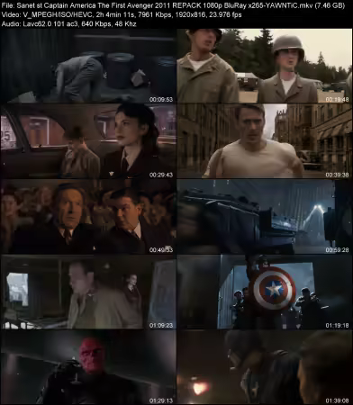 Captain America The First Avenger 2011 REPACK 1080p BluRay x265-YAWNTiC