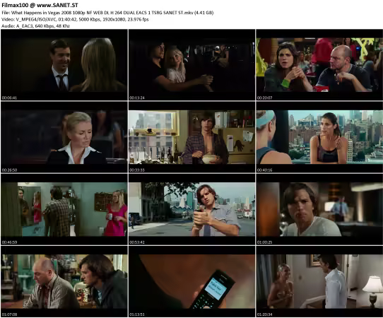 What Happens in Vegas 2008 1080p NF WEB DL H 264 DUAL EAC5.1 TSRG