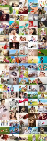 People, men, women, children, stock photo set vol 1
