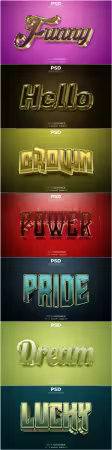 Psd text effect set vol 352