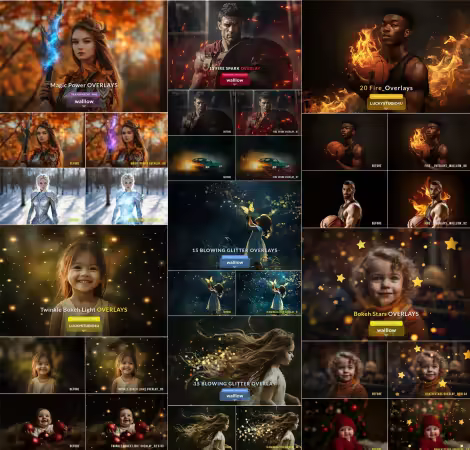 90+ Photoshop Overlays Collection[PNG/JPG]