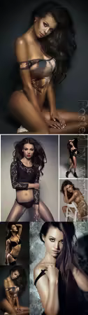 Luxury women in lingerie posing stock photo vol 2