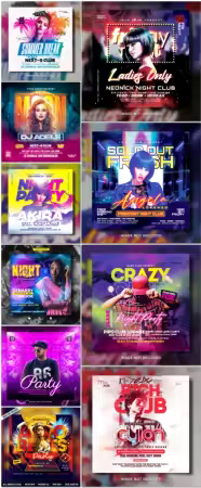 Flyer template in psd vol 7