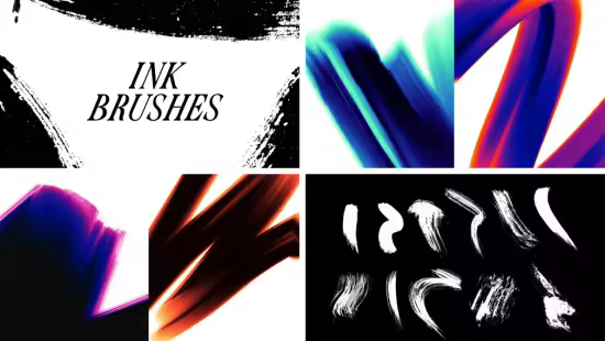 60 Ink Brushes for Photoshop