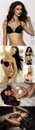 Luxury women in lingerie posing stock photo vol 3