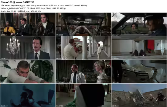 Never Say Never Again 1983 2160p 4K WEB x265 10bit AAC5.1-YTS