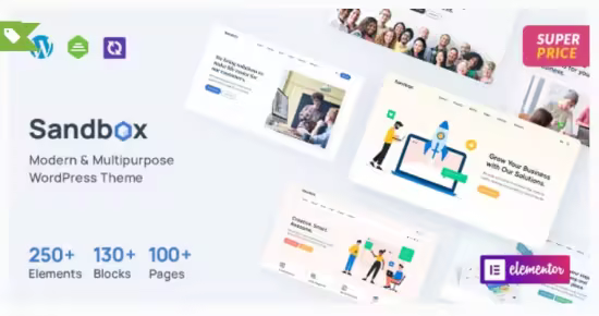 Themeforest - Sandbox v1.1.21 - Modern &amp; Multipurpose WordPress Theme 41737847