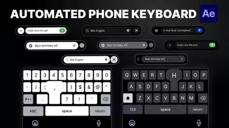 Videohive - Automated Phone Keyboard - 62260572