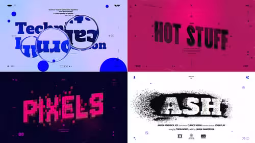 EE - Dynamic Kinetic Typography and Glitch Title Design Pack - FN3WDRB