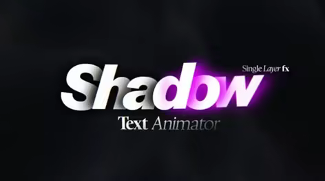 Videohive - Shadow Overlap Text Animator | Bold Layered Title Animation Maker on a Single Graphics Clip - 62977235
