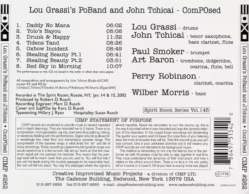 Lou Grassi's PoBand and John Tchicai - ComPOsed (2002)
