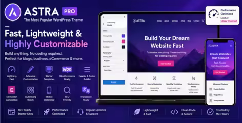 Astra Pro Addon v4.13.1 NULLED + Theme v4.13.1 - Perfect Theme For Any Website