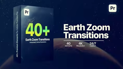 Videohive - Earth Zoom Transitions - 62596084