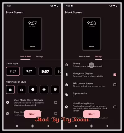 Black Screen: video screen off v2.0.5