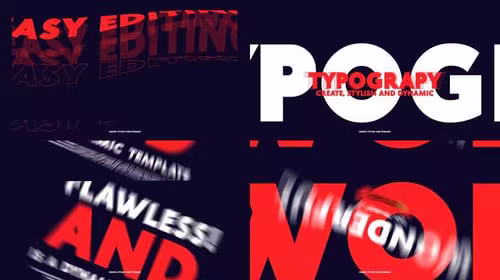 EE - Dynamic Minimal Typography Intro with Digital Glitch Effects - EGLDP5D