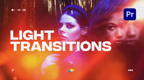 Videohive - Dynamic Light Transitions for Premiere Pro - 62663987